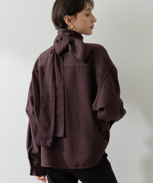 デニムボウタイシャツ（シャツ/ブラウス）｜Whim Gazette（ウィム