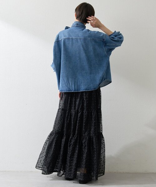デニムボウタイシャツ（シャツ/ブラウス）｜Whim Gazette（ウィム