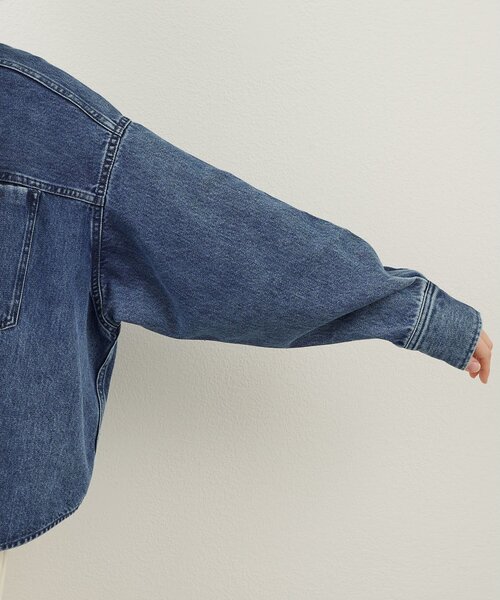 Whim Gazette(ウィムガゼット)の「デニムボウタイシャツ(シャツ/ブラウス・レディース・ブラウン/ピンク/ブルー・FREE)」の8枚目の写真