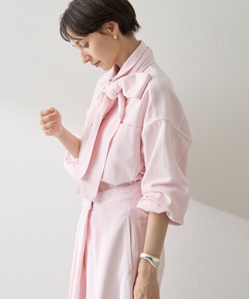 Whim Gazette（ウィムガゼット）の「デニムボウタイシャツ（シャツ