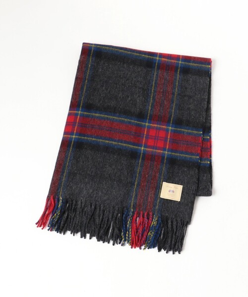 Ray BEAMS(レイビームス)の「MOON チェック ストール 25AW(マフラー・レディース・グレー/オフホワイト/ダークグリーン・ONE SIZE)」の9枚目の写真