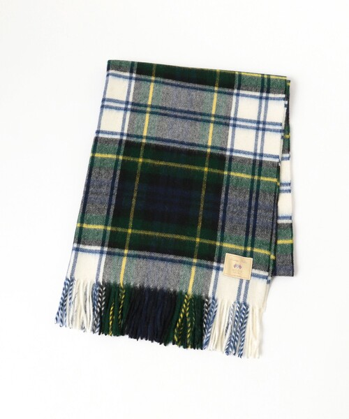 Ray BEAMS(レイビームス)の「MOON チェック ストール 25AW(マフラー・レディース・グレー/オフホワイト/ダークグリーン・ONE SIZE)」の12枚目の写真