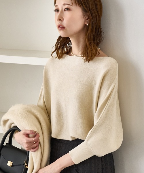 セール】ラメ混ドルマン7分袖ニット（ニット/セーター）｜ROPE' PICNIC