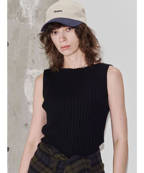 ニット セーター 「VEQUM」WIDE RIB KNIT TT レディース VEQUM】WIDE RIB KNIT TT（ニット/セーター）｜VEQUM（VEQUM）の
