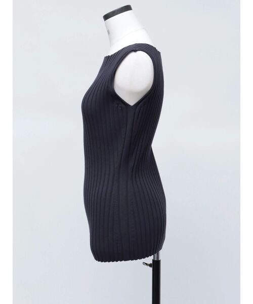 VEQUM(VEQUM)の「【VEQUM】WIDE RIB KNIT TT(ニット/セーター・レディース・ネイビー/ベージュ/ブラック・FREE)」の9枚目の写真