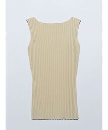 【VEQUM】WIDE RIB KNIT TT