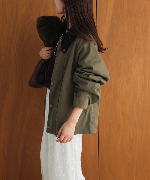 Barbour（バブアー）の「Barbour/バブアー SLOBE別注 TRANSPORT modify（その他アウター・レディース・ベージュ/カーキ・36/38）」の10枚目の写真