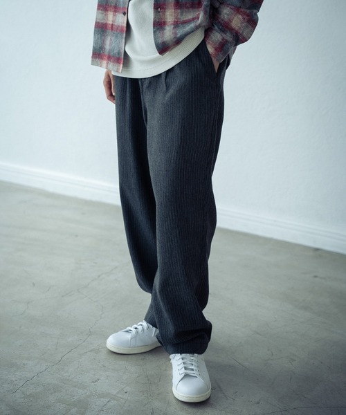 RATTLE TRAP（ラトルトラップ）の「ジンコードストライプワンタックテーパードパンツ（その他パンツ・メンズ・ブラウン/グレー・M/L）」の9枚目の写真