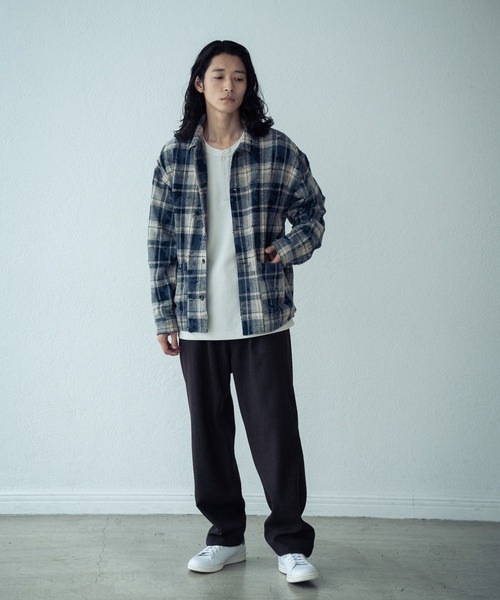 RATTLE TRAP（ラトルトラップ）の「ジンコードストライプワンタックテーパードパンツ（その他パンツ・メンズ・ブラウン/グレー・M/L）」の12枚目の写真