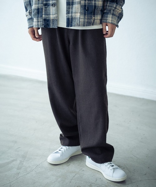 RATTLE TRAP（ラトルトラップ）の「ジンコードストライプワンタックテーパードパンツ（その他パンツ・メンズ・ブラウン/グレー・M/L）」の13枚目の写真
