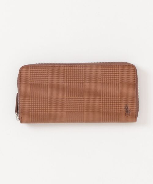 エンボスレザー ジップ アラウンド ロングウォレット（財布）｜POLO