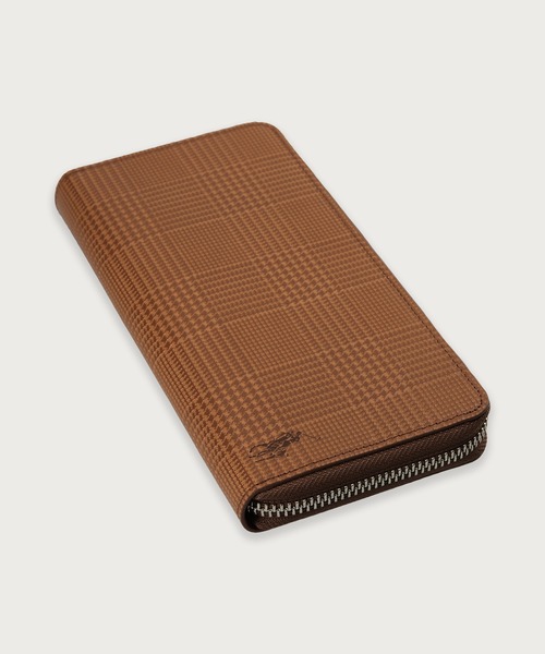 エンボスレザー ジップ アラウンド ロングウォレット（財布）｜POLO