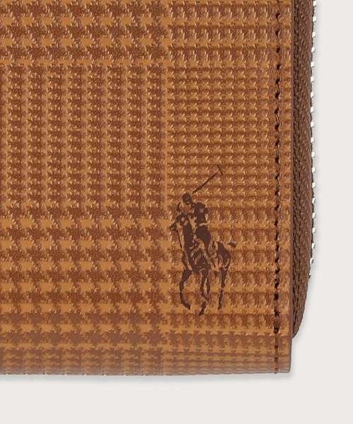 エンボスレザー ジップ アラウンド ロングウォレット（財布）｜POLO