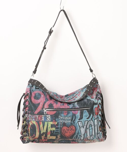 セール】【SNSで話題】グラフィティプリントショルダーバッグ
