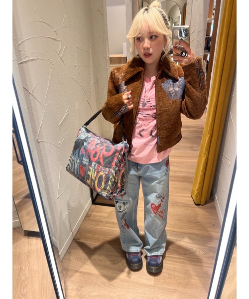 Desigual(デシグアル)の「【SALE対象外】グラフィティプリントショルダーバッグ(ショルダーバッグ・レディース・マルチ・FREE)」の8枚目の写真