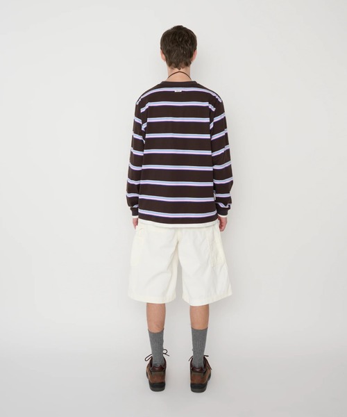 JOHN MASON SMITH（ジョンメイソンスミス）の「JOHN MASON SMITH COTTON BORDER LAYERED L/S T-SHIRT (25WCT-#948S)（Tシャツ/カットソー・メンズ・ブラウン/ネイビー・MEDIUM/LARGE/X-LARGE）」の5枚目の写真