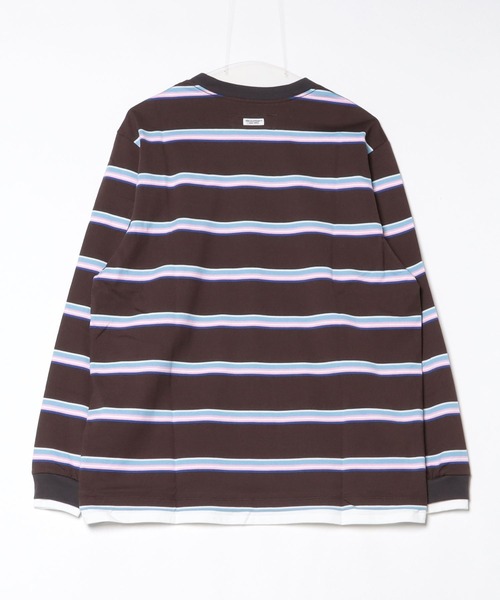 JOHN MASON SMITH（ジョンメイソンスミス）の「JOHN MASON SMITH COTTON BORDER LAYERED L/S T-SHIRT (25WCT-#948S)（Tシャツ/カットソー・メンズ・ブラウン/ネイビー・MEDIUM/LARGE/X-LARGE）」の10枚目の写真