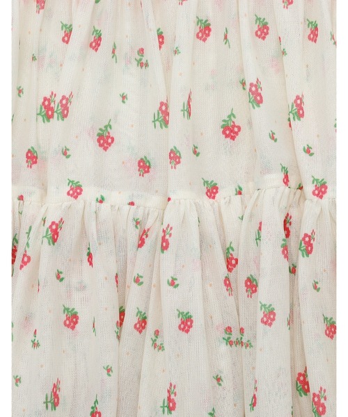 Little sunny bite(リトルサニーバイト)の「【8】【it】【little sunny bite】original floral tulle dress(ワンピース・レディース・ブラウン/ホワイト/ピンク・SMALL/MEDIUM)」の9枚目の写真