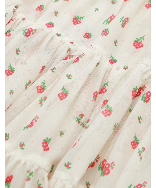 Little sunny bite(リトルサニーバイト)の「【8】【it】【little sunny bite】original floral tulle dress(ワンピース・レディース・ブラウン/ホワイト/ピンク・SMALL/MEDIUM)」の8枚目の写真