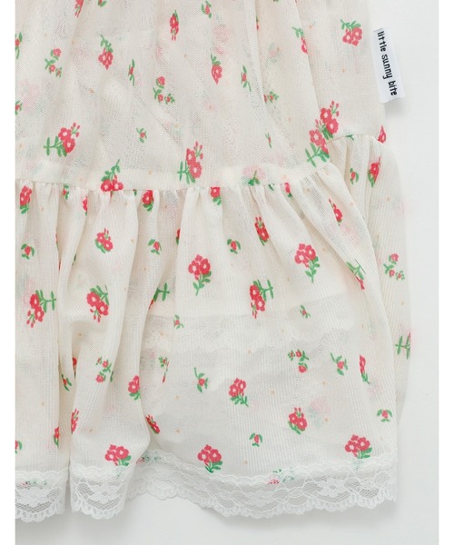 Little sunny bite(リトルサニーバイト)の「【8】【it】【little sunny bite】original floral tulle dress(ワンピース・レディース・ブラウン/ホワイト/ピンク・SMALL/MEDIUM)」の7枚目の写真