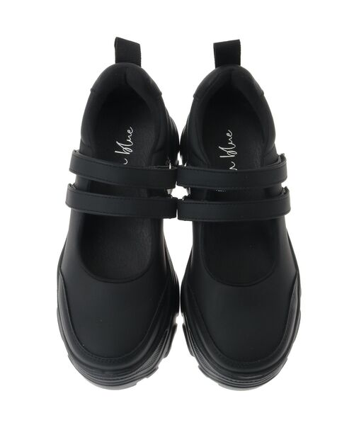 Green　Parks（グリーンパークス）の「・rich blue 厚底ストラップスニーカー（スニーカー・レディース・ブラック・S/M/L/LL）」の5枚目の写真