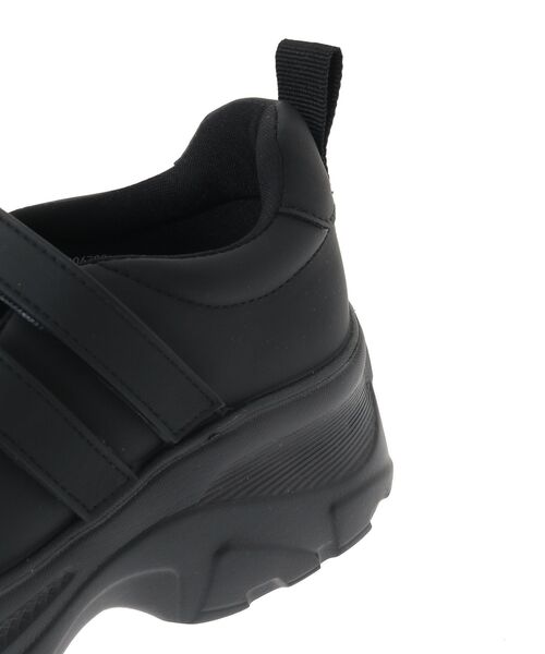 Green　Parks（グリーンパークス）の「・rich blue 厚底ストラップスニーカー（スニーカー・レディース・ブラック・S/M/L/LL）」の9枚目の写真