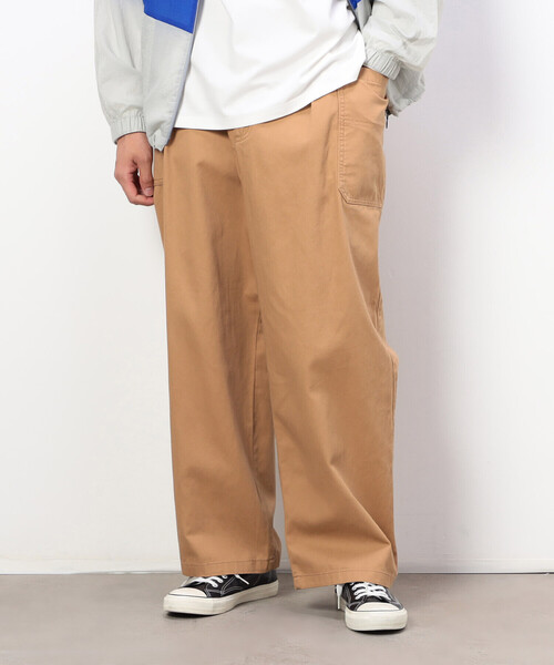 Purple&Yellow(パープルアンドイエロー)の「コットンツイルワークパンツ(その他パンツ・メンズ・ベージュ/ブラック・MEDIUM/LARGE/X-SMALL/SMALL)」の1枚目の写真