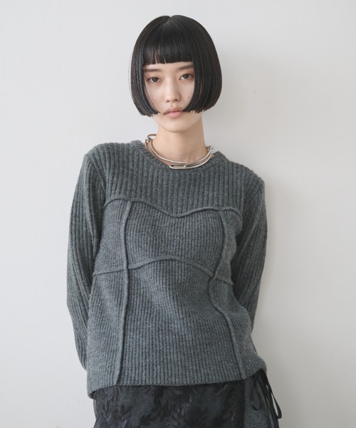 ビスチェコンビネーションリブニット（ニット/セーター）｜AIC