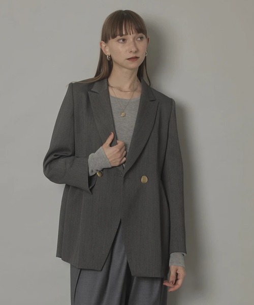 CADUNE（カデュネ）の「ＴＲＷフォルムトラベルジャケット（その他アウター・レディース・グレー/ブラウン/ブラック・38/36）」の2枚目の写真