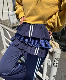 CIAOPANIC（チャオパニック）の「異素材切替トラック巻きスカート（スカート・レディース）」