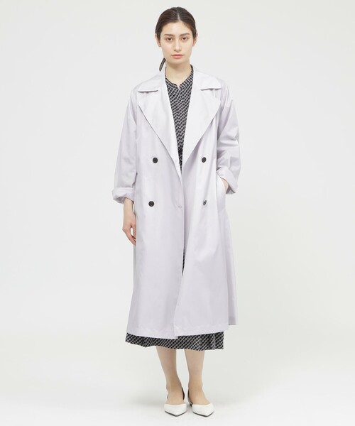 Paul Stuart(ポールスチュアート)の「【WEB・一部店舗限定/ウォッシャブル】トライアングルプリント スカート(スカート・レディース・グレー・6)」の3枚目の写真