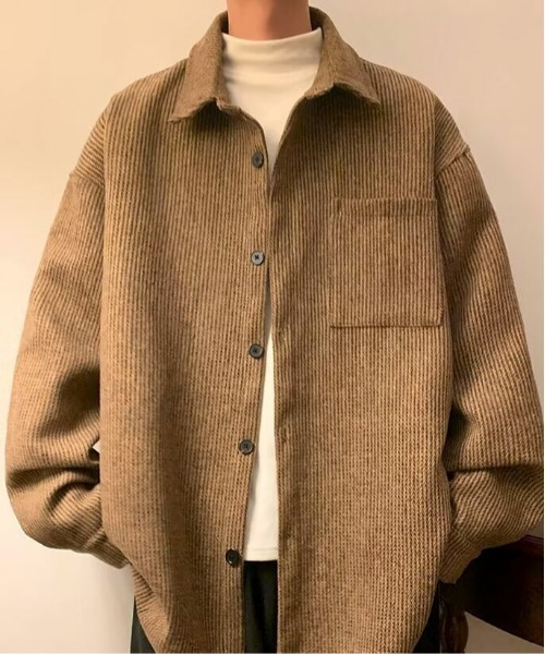 link lot(リンクロット)の「ヘリンボーンポケット付きルーズシルエットCPOジャケット(シャツ/ブラウス・メンズ・ブラック/ベージュ/グレー・M/L)」の17枚目の写真