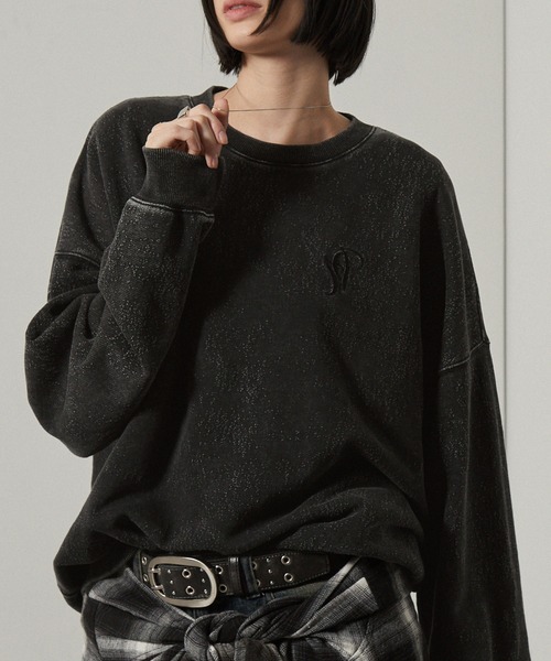 Alfred Alex(アルフレッドアレックス)の「【Alfred Alex】ヴィンテージ加工スノーウォッシュアブストラクトジャガードオーバーサイズスウェット(スウェット・メンズ・ブラウン/ブラック/ブルー/ワイン・M/L)」の10枚目の写真