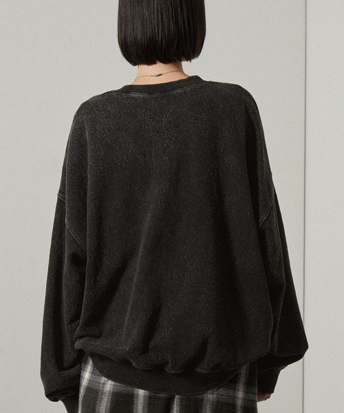 Alfred Alex(アルフレッドアレックス)の「【Alfred Alex】ヴィンテージ加工スノーウォッシュアブストラクトジャガードオーバーサイズスウェット(スウェット・メンズ・ブラウン/ブラック/ブルー/ワイン・M/L)」の15枚目の写真
