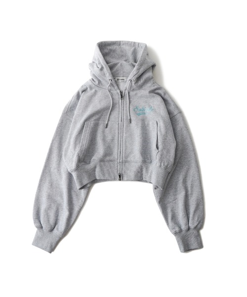 Subciety(サブサエティ)の「Rhinestone zip hoodie【WOMENS】(ベスト・レディース・ブラック/チャコールグレー/グレー・FREE)」の5枚目の写真