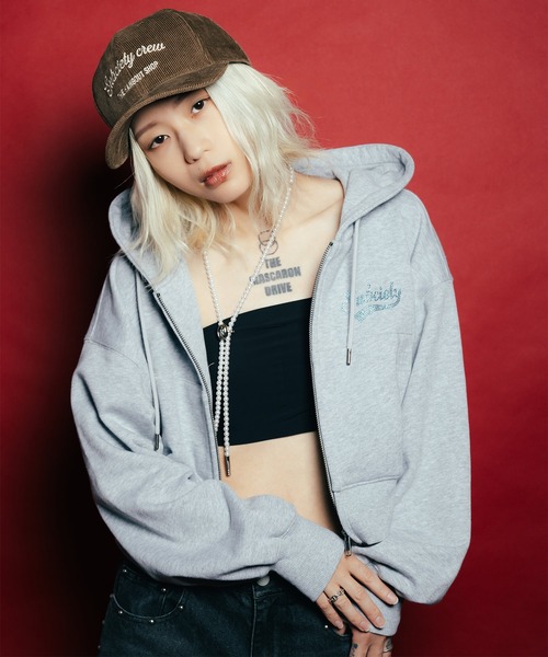 Rhinestone zip hoodie【WOMENS】 Rhinestone zip hoodie【WOMENS】