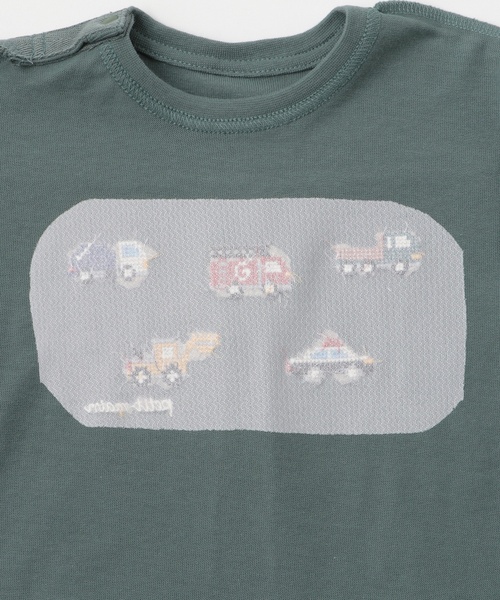 petit main（プティマイン）の「働く車刺しゅう長袖Tシャツ（Tシャツ/カットソー・キッズ・ネイビー/ブラウン/黄緑系・80ｃｍ/90cm/110cm/100cm/120cm/130cm）」の13枚目の写真