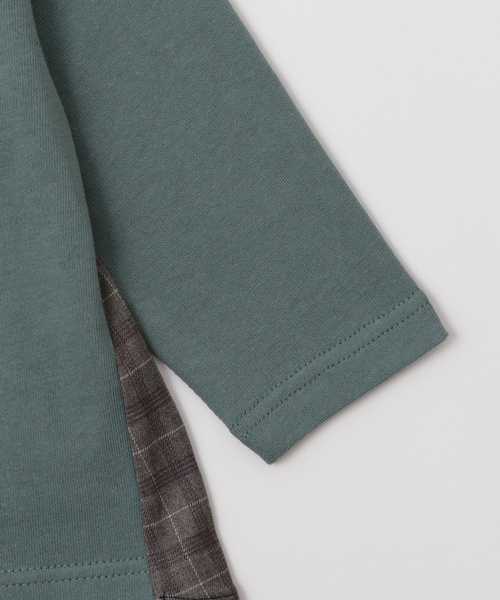 petit main（プティマイン）の「働く車刺しゅう長袖Tシャツ（Tシャツ/カットソー・キッズ・ネイビー/ブラウン/黄緑系・80ｃｍ/90cm/110cm/100cm/120cm/130cm）」の14枚目の写真