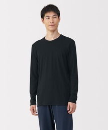 無印良品(ムジルシリョウヒン)の紳士 あったか綿 クルーネック長袖Tシャツ(インナーウェア/肌着)