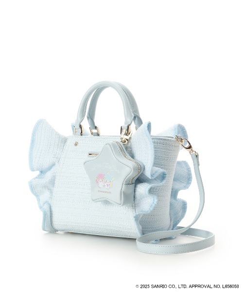 SAMANTHAVEGA(サマンサベガ)の「『リトルツインスターズ』(キキ&ララ)フリルハンドバッグ(ハンドバッグ・レディース・ライトブルー/ピンク・FREE)」の12枚目の写真