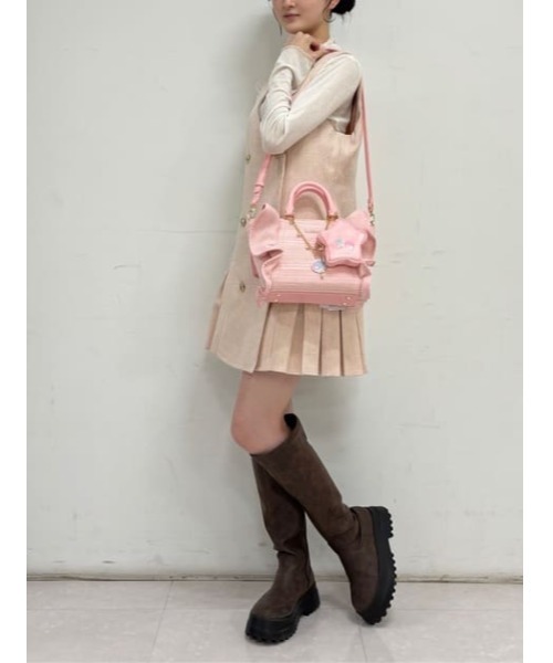 SAMANTHAVEGA(サマンサベガ)の「『リトルツインスターズ』(キキ&ララ)フリルハンドバッグ(ハンドバッグ・レディース・ライトブルー/ピンク・FREE)」の20枚目の写真