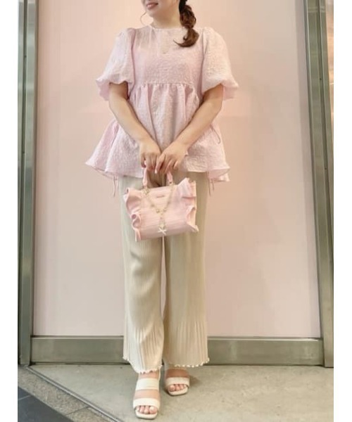 SAMANTHAVEGA(サマンサベガ)の「『リトルツインスターズ』(キキ&ララ)フリルハンドバッグ(ハンドバッグ・レディース・ライトブルー/ピンク・FREE)」の17枚目の写真