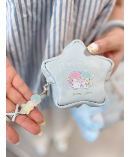 SAMANTHAVEGA(サマンサベガ)の「『リトルツインスターズ』(キキ&ララ)フリルハンドバッグ(ハンドバッグ・レディース・ライトブルー/ピンク・FREE)」の18枚目の写真