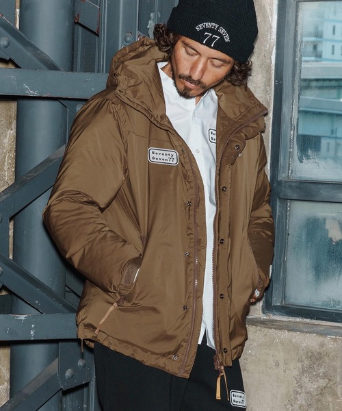 mj11121-padding hoodie JKT 中綿ジャケット(7725W040)（ダウン