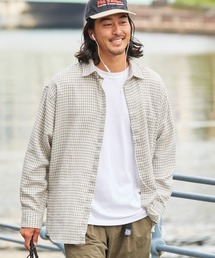 【UNNOTICEシリーズ】ファンクショナル レギュラーカラー長袖チェックネルシャツ / 保温【THE CRAFT CREW PRODUCTS】