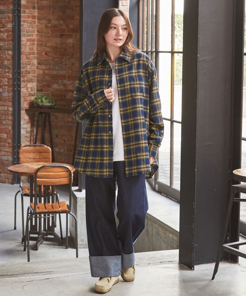 THE CRAFT CREW PRODUCTS（ザクラフトクループロダクツ）の「ウォームネル レギュラーカラー長袖チェックシャツ＜保温加工＞【THE CRAFT CREW PRODUCTS】（シャツ/ブラウス・メンズ・ベージュ/オリーブ/ネイビー/ブラック/ブラウン・M/L/S）」の22枚目の写真