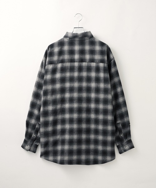 ソフトネル レギュラーカラー長袖チェックシャツ【THE CRAFT CREW