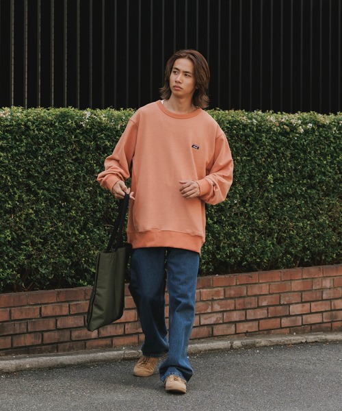 NANGA（ナンガ）の「NANGA/ナンガ ECO HYBRID MINI BOX LOGO EMBROIDERY SWEATSHIRT スウェット（スウェット・メンズ・ベージュ/オレンジ/グレー/ブラック・S/M/L/XL）」の22枚目の写真