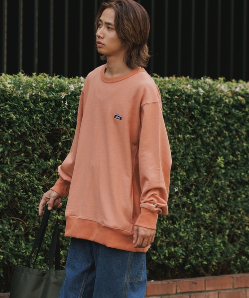 NANGA（ナンガ）の「NANGA/ナンガ ECO HYBRID MINI BOX LOGO EMBROIDERY SWEATSHIRT スウェット（スウェット・メンズ・ベージュ/オレンジ/グレー/ブラック・S/M/L/XL）」の16枚目の写真