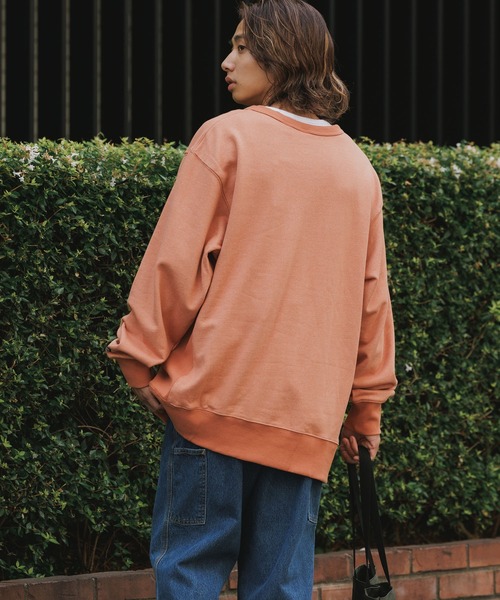 NANGA（ナンガ）の「NANGA/ナンガ ECO HYBRID MINI BOX LOGO EMBROIDERY SWEATSHIRT スウェット（スウェット・メンズ・ベージュ/オレンジ/グレー/ブラック・S/M/L/XL）」の18枚目の写真